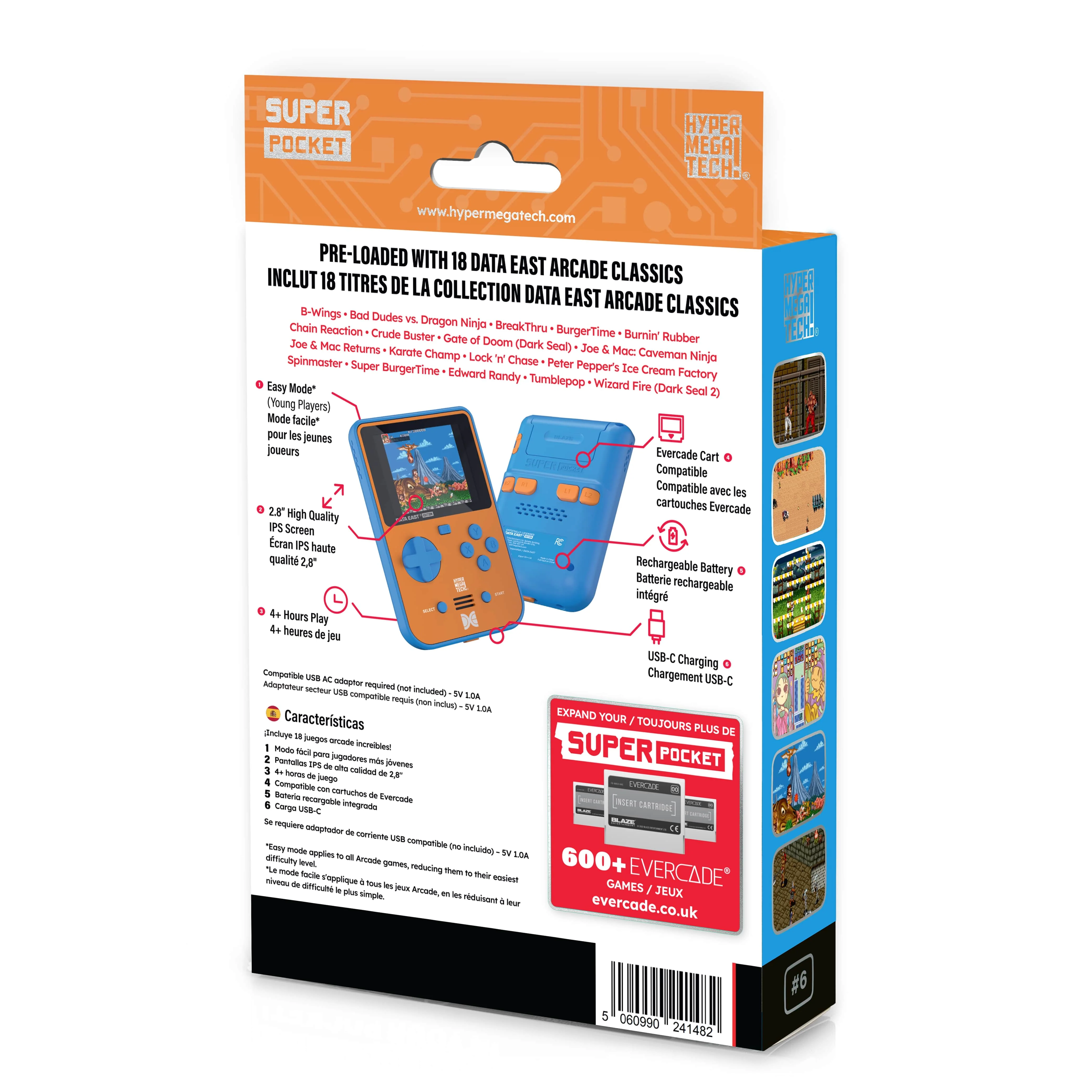 Data East Super Pocket - HYPER MEGA TECH  (FREE SHIPPING) - Image 5